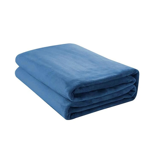 Jason 400GSM Super Soft Micro Fleece Blanket Denim Single