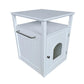 Jasper 2 Cat Litter Cabinet - White - Pet Care