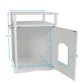 Jasper 2 Cat Litter Cabinet - White - Pet Care