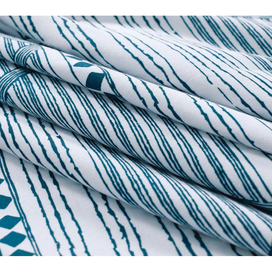 Jasper Microfiber Reversible Quilt Cover Set - Queen Size