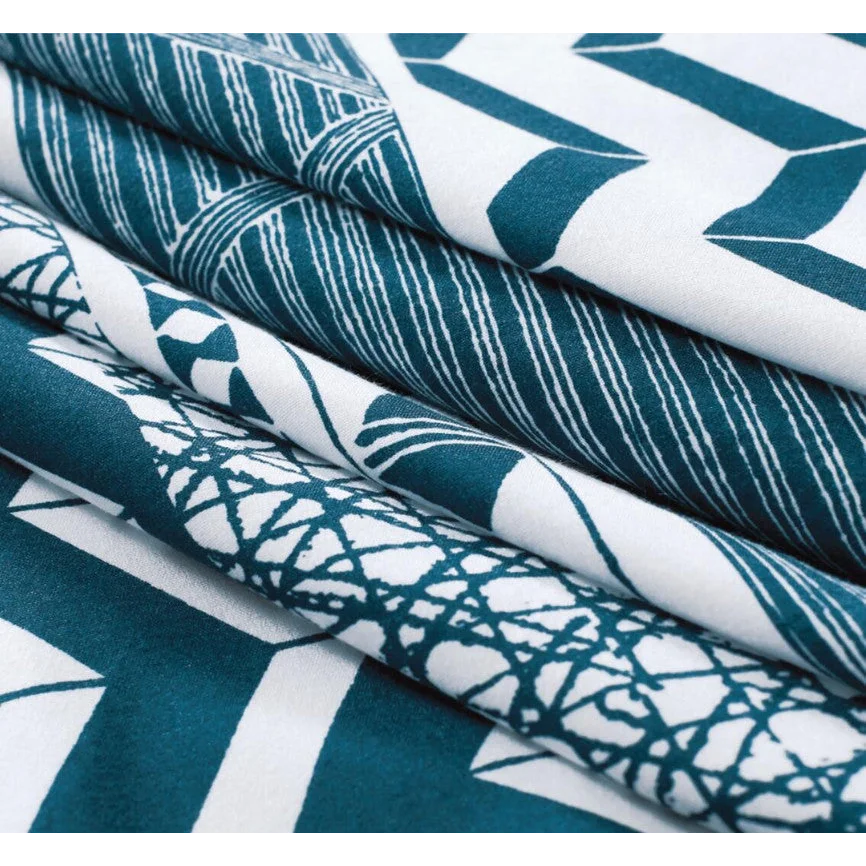 Jasper Microfiber Reversible Quilt Cover Set - Queen Size