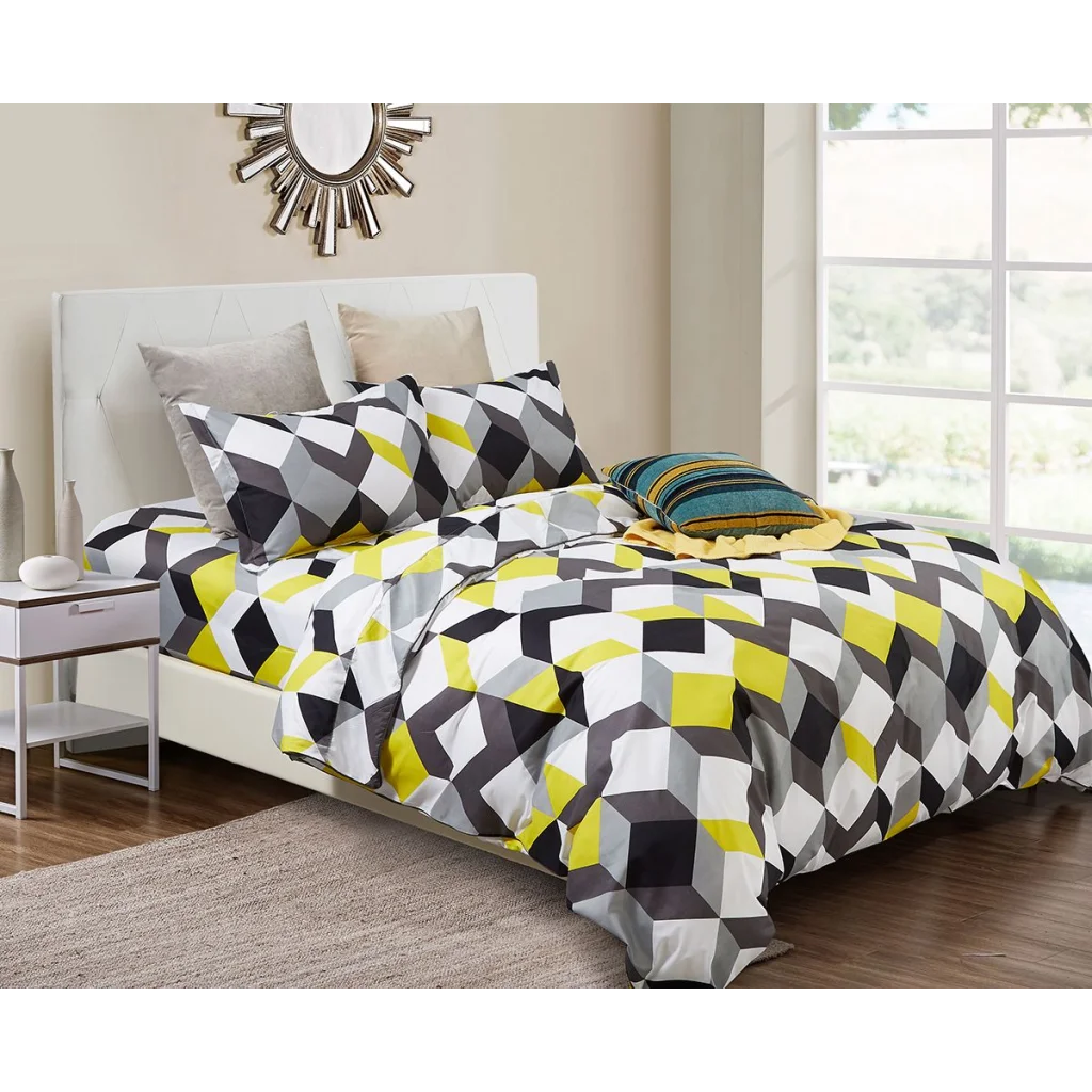 Jensson Duvet Quilt Cover Set King Size - Home & Garden