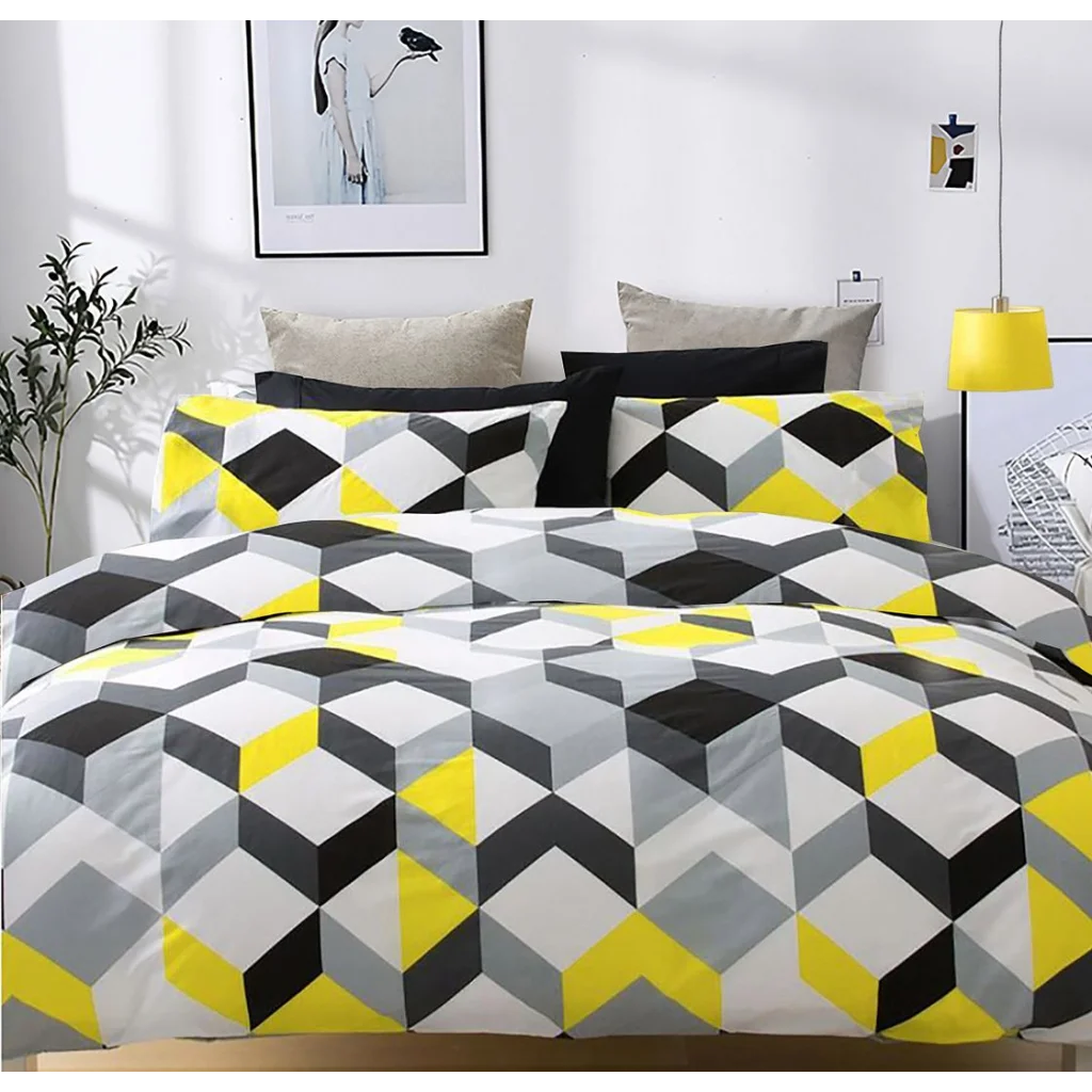 Jensson Duvet Quilt Cover Set Super King Size - Home &