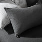 Jersey Cotton Quilt Cover Set 100% - Black Marble - Super