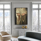 Jesus Nail Hand Black Frame Canvas Wall Art 60cm x 90cm