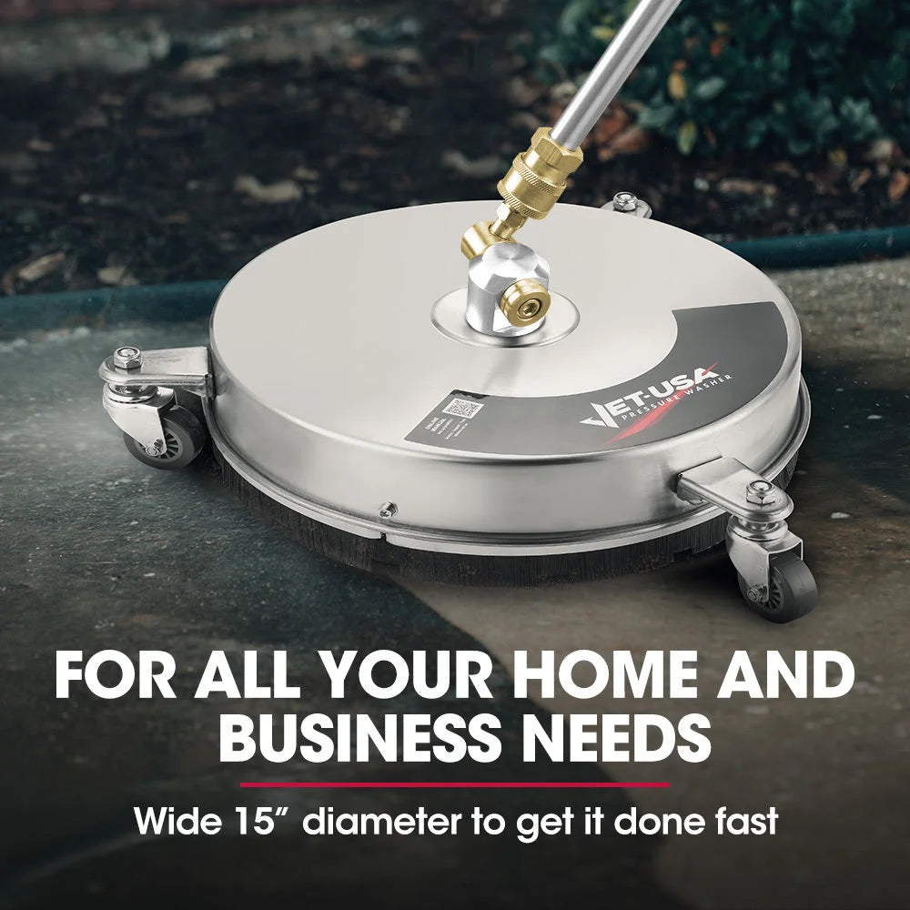 Jet-USA 15’’ Stainless Steel Pressure Washer Surface