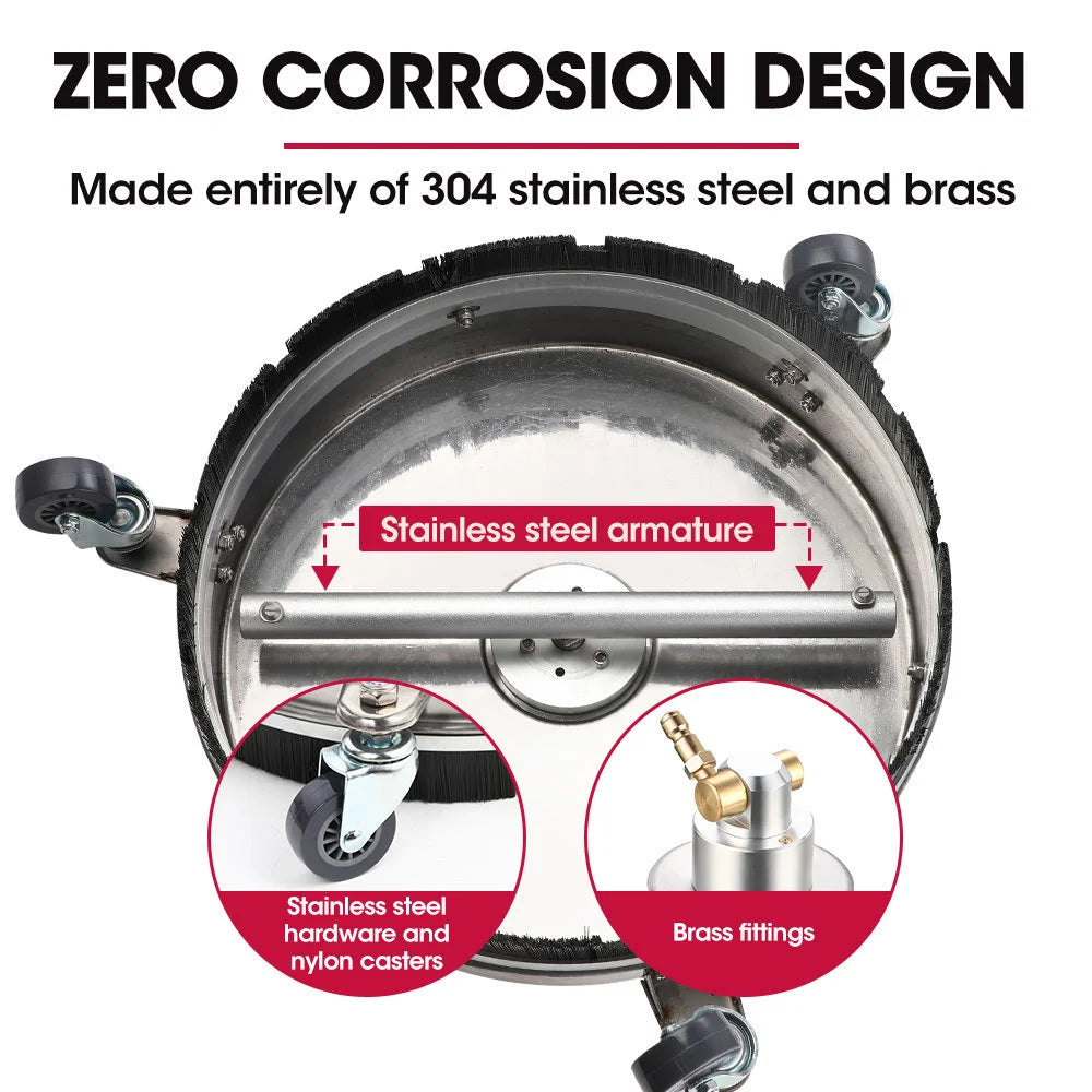 Jet-USA 15’’ Stainless Steel Pressure Washer Surface