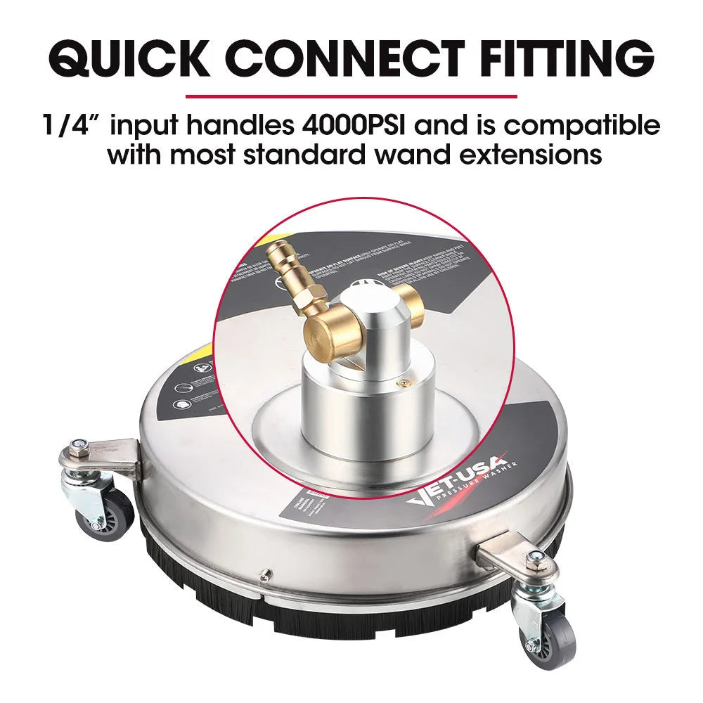 Jet-USA 15’’ Stainless Steel Pressure Washer Surface