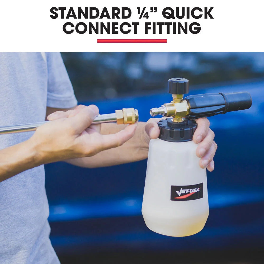 Jet-USA Soap Foam Snow Cannon with 1L Bottle Works