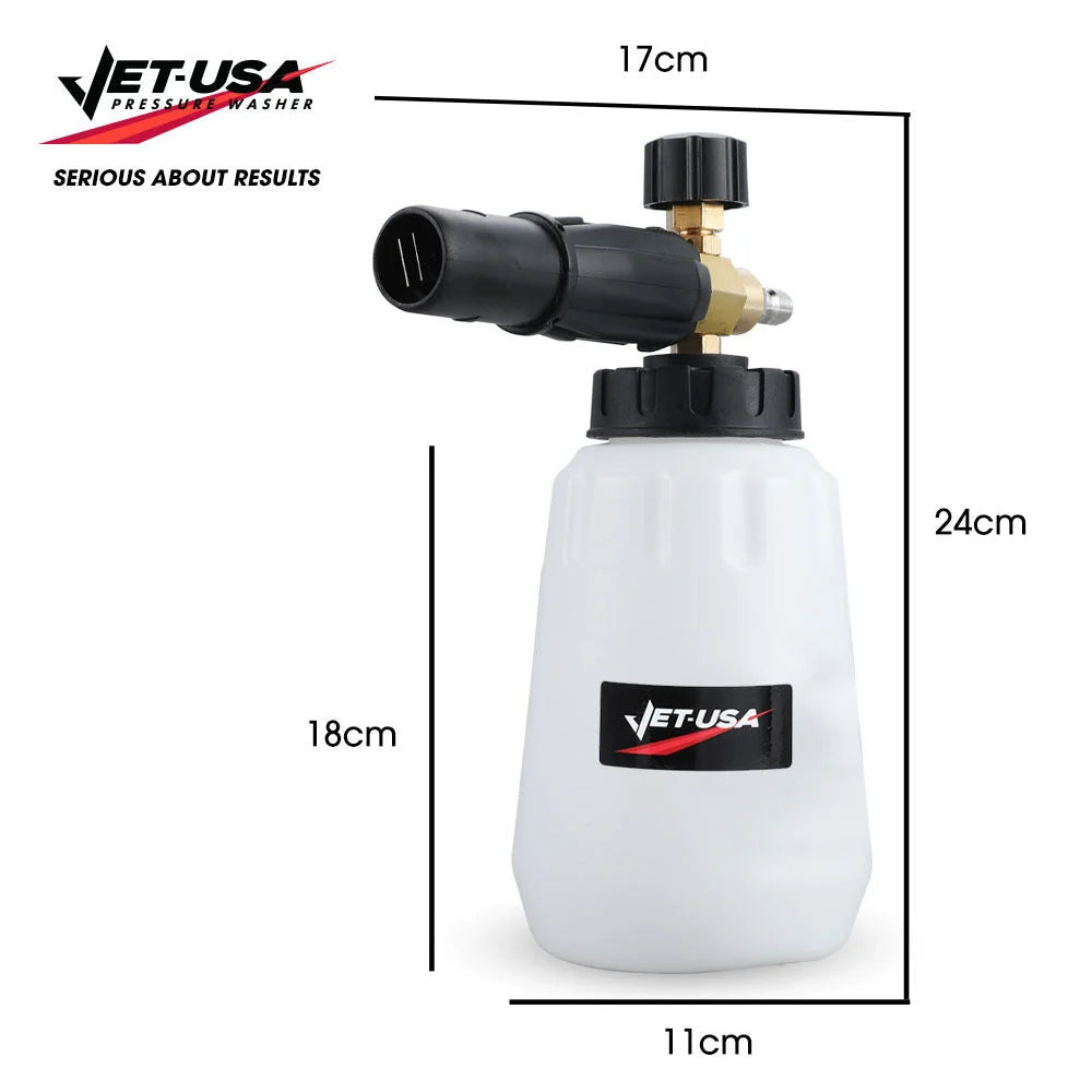 Jet-USA Soap Foam Snow Cannon with 1L Bottle Works
