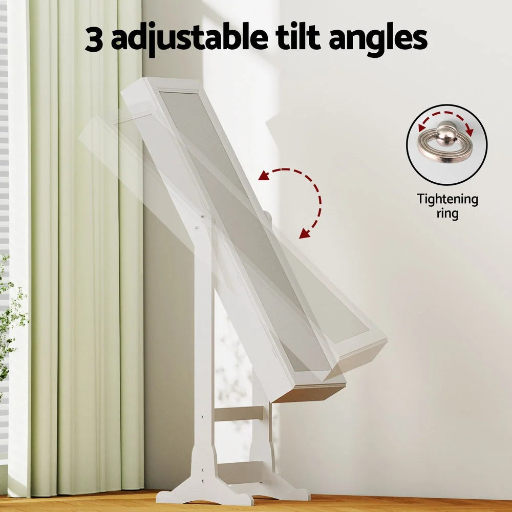 Jewellery Cabinet Mirror Free Standing - Home & Garden