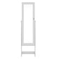Jewellery cabinet mirror with handles and internal shelves