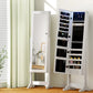 Jewellery cabinet mirror with drawer storage and cupboard doors