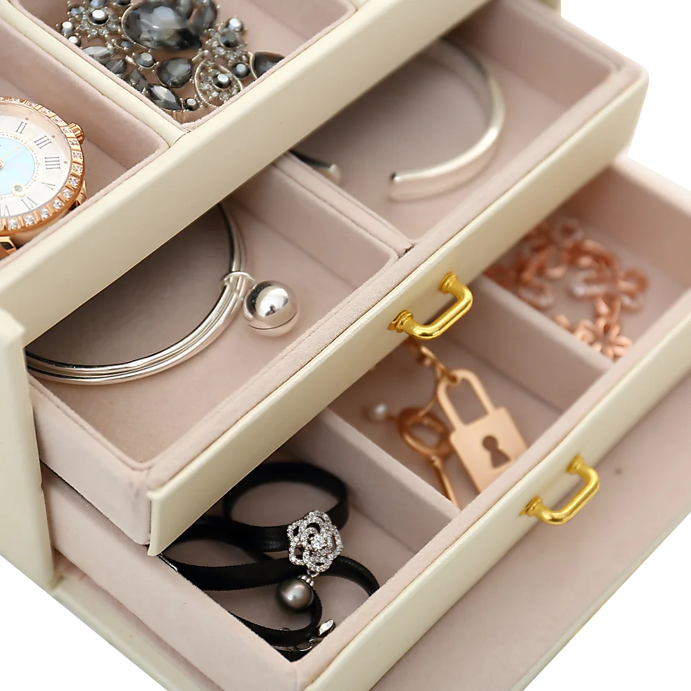 Jewellery Storage Box Girls Rings Necklaces Display