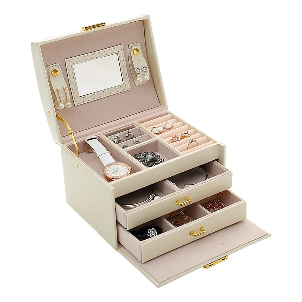 Jewellery Storage Box Girls Rings Necklaces Display