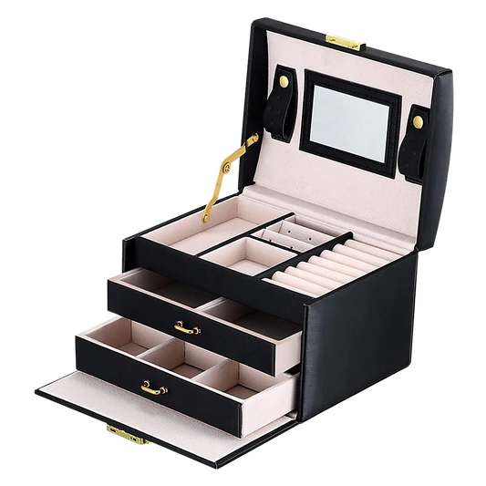 Jewellery Storage Box Girls Rings Necklaces Display