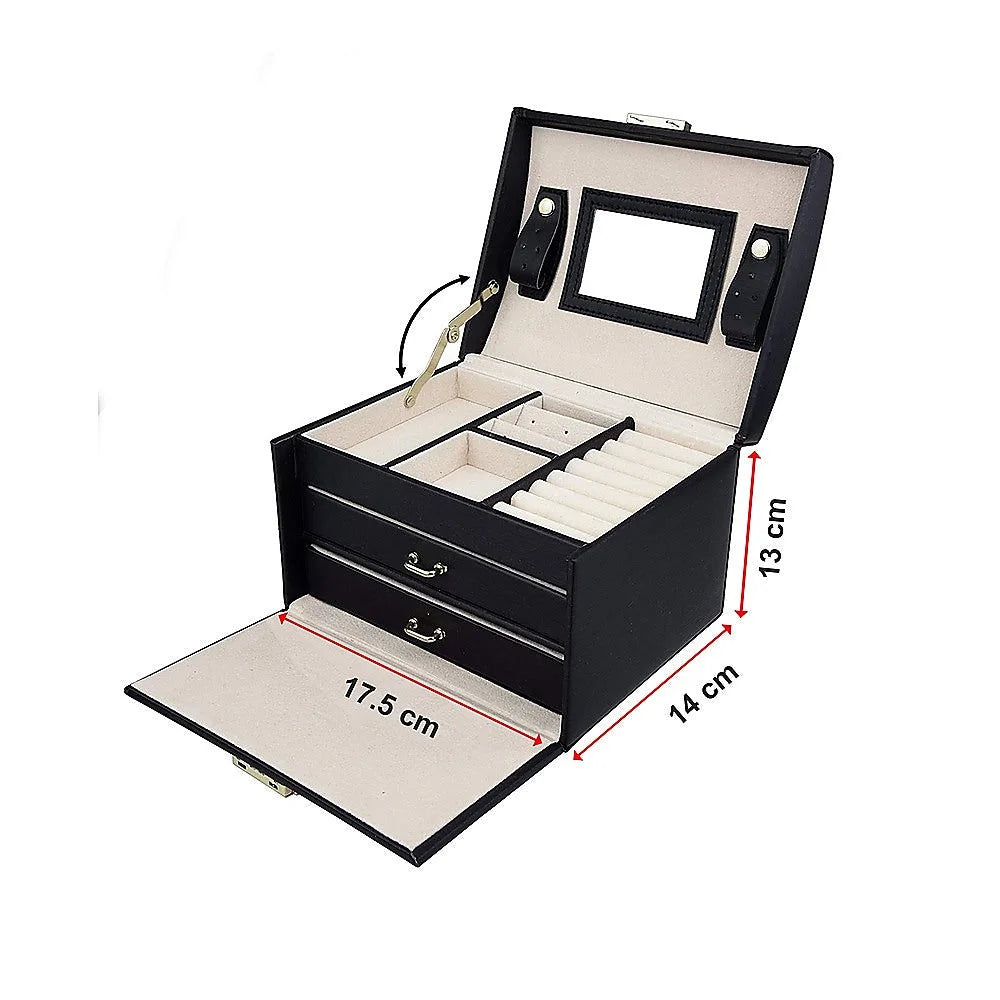 Jewellery Storage Box Girls Rings Necklaces Display