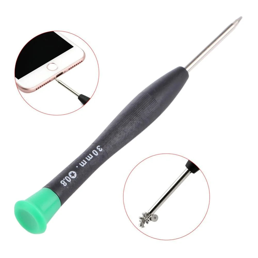 Jf-614 Mobile Phone Repair Tool - 0.8 Five Star Screwdriver Green-1915196542915055620