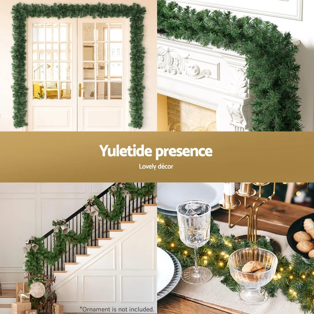 Jingle Jollys 10M Christmas Garland LED Lights Party Xmas