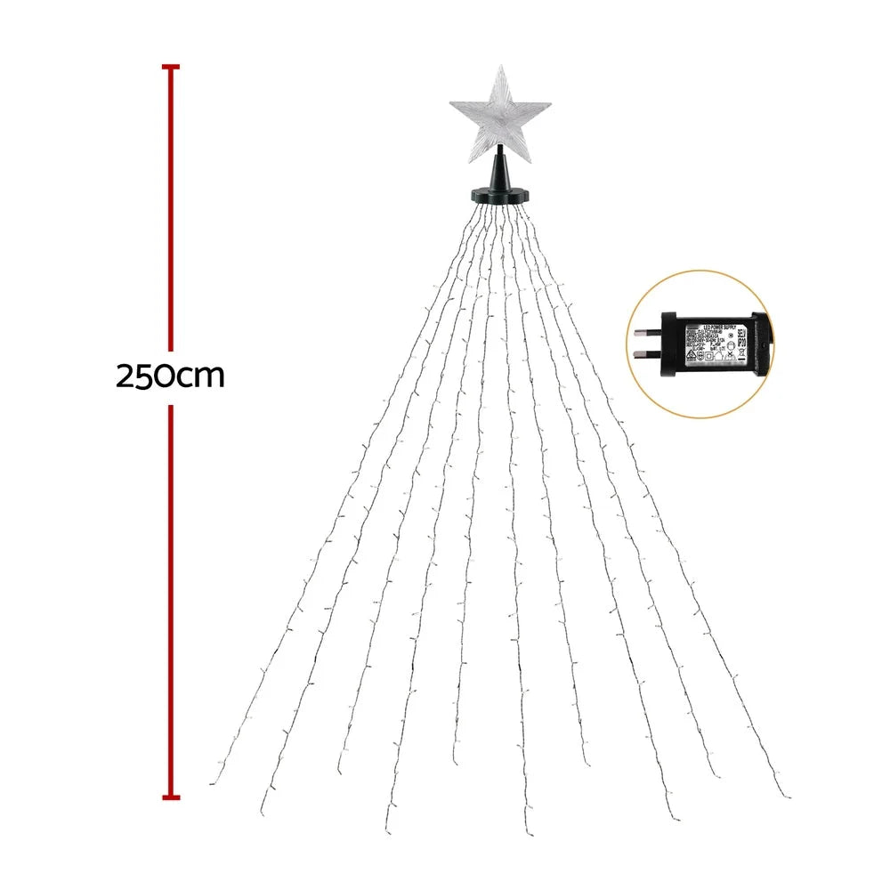 Jingle Jollys 2.5M Christmas Lights Waterfall String Light