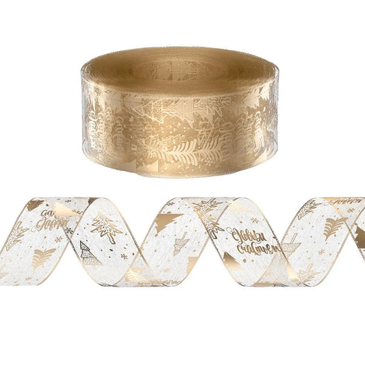 Jingle Jollys 20M Christmas Ribbon Roll Bow Printed Xmas