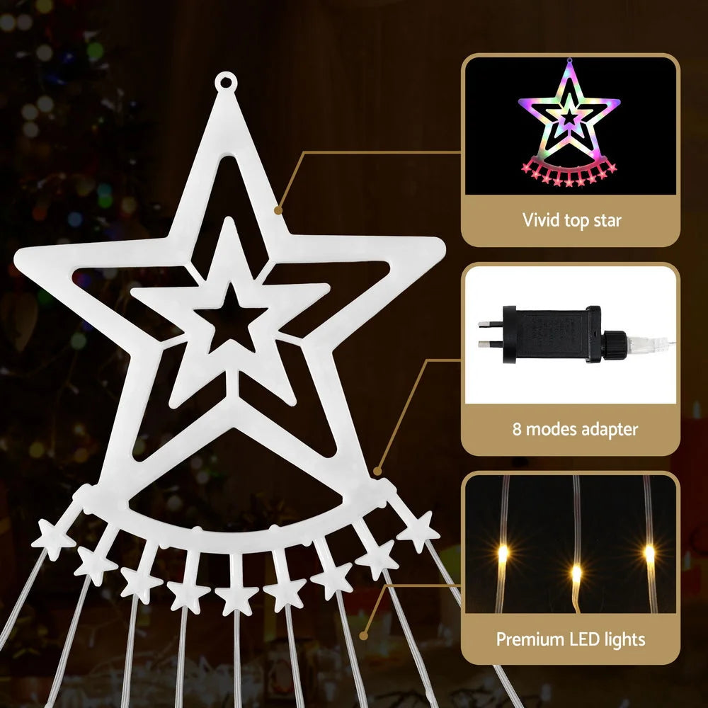 Jingle Jollys 3.8M Christmas Lights Waterfall String Light
