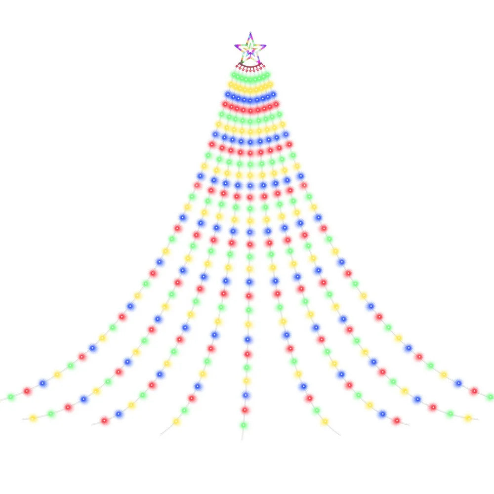 Jingle Jollys 3.8M Christmas Lights Waterfall String Light