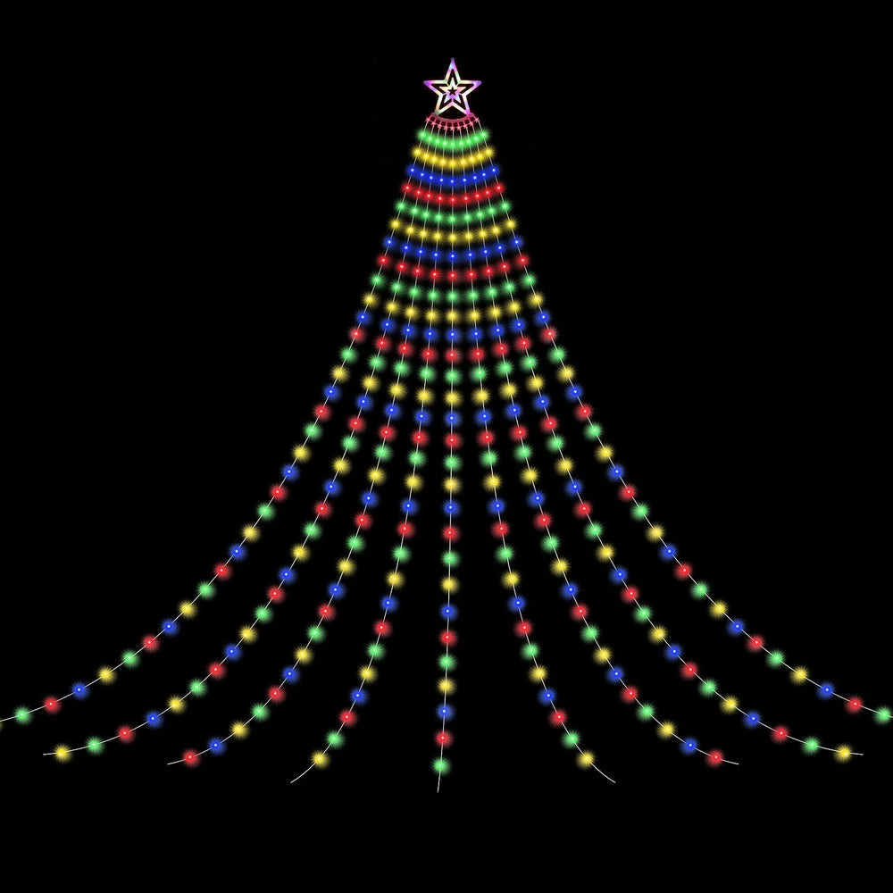 Jingle Jollys 3.8M Christmas Lights Waterfall String Light