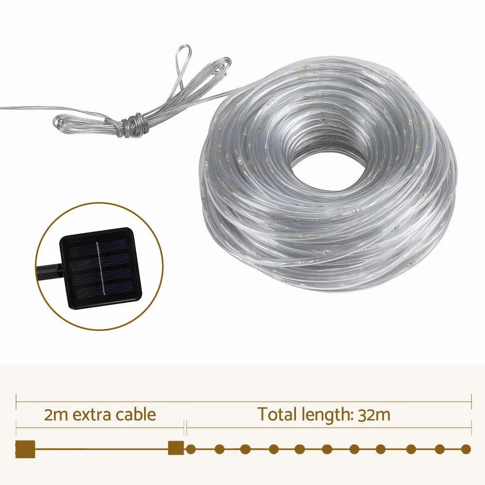 Jingle Jollys 30M Christmas Lights String Rope Light