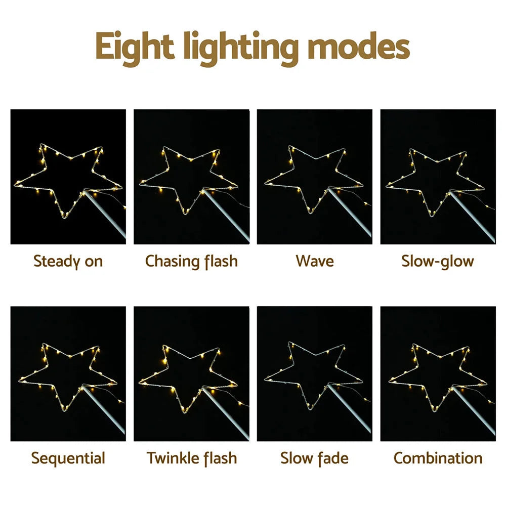 Jingle Jollys 4 PCS Christmas Lights Path Ground Light