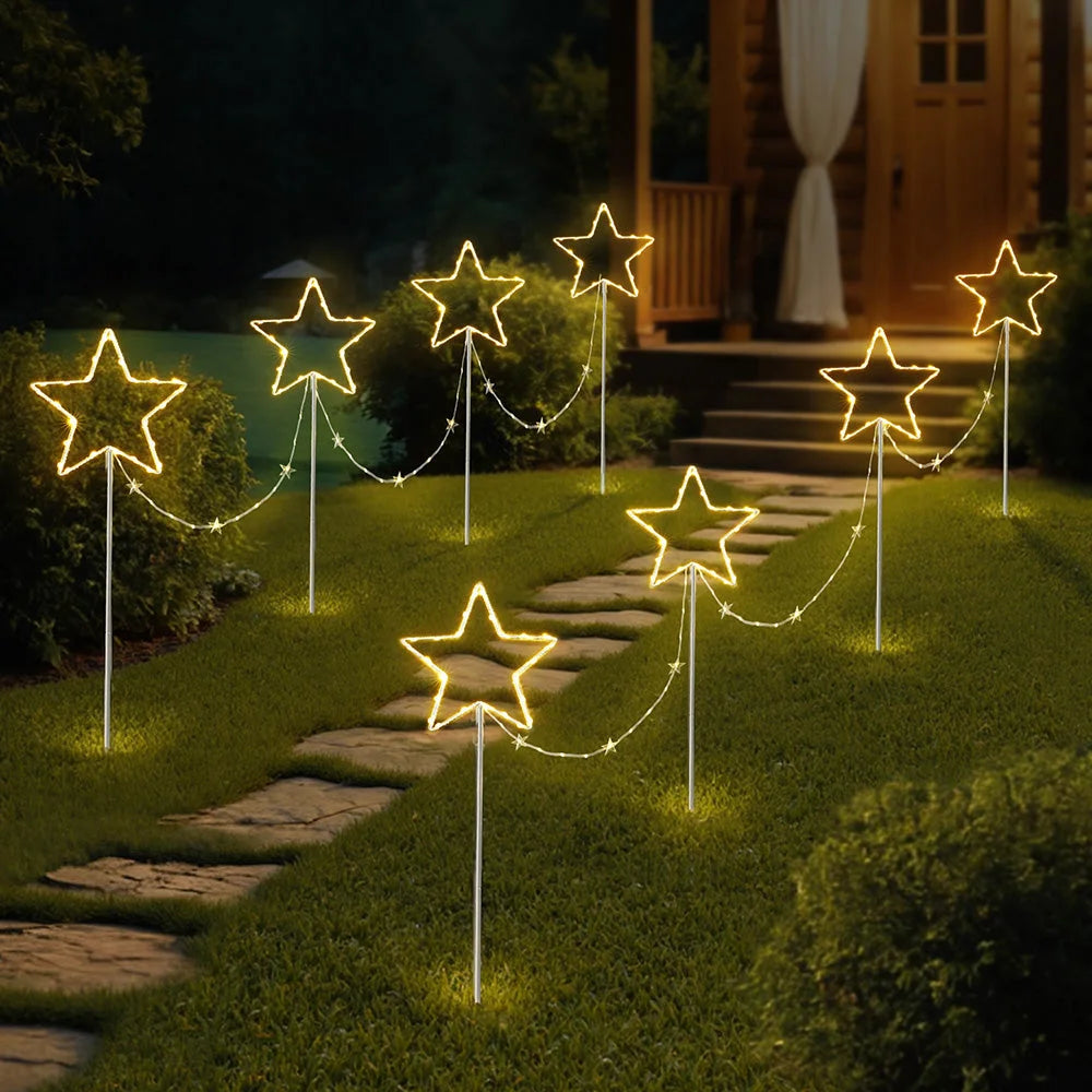 Jingle Jollys 4 PCS Christmas Lights Path Ground Light