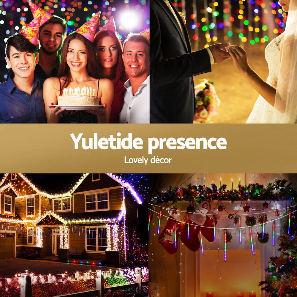 Jingle Jollys 7M Christmas Lights Shower Light 288 LED