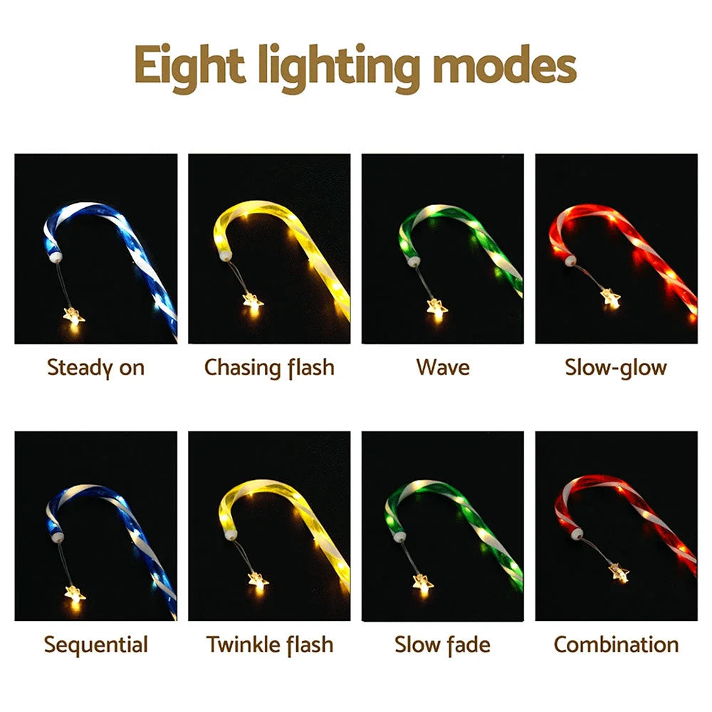 Jingle Jollys 8 PCS Christmas Lights Path Ground Light