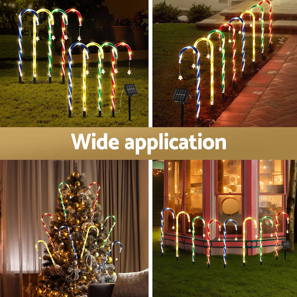 Jingle Jollys 8 PCS Christmas Lights Path Ground Light