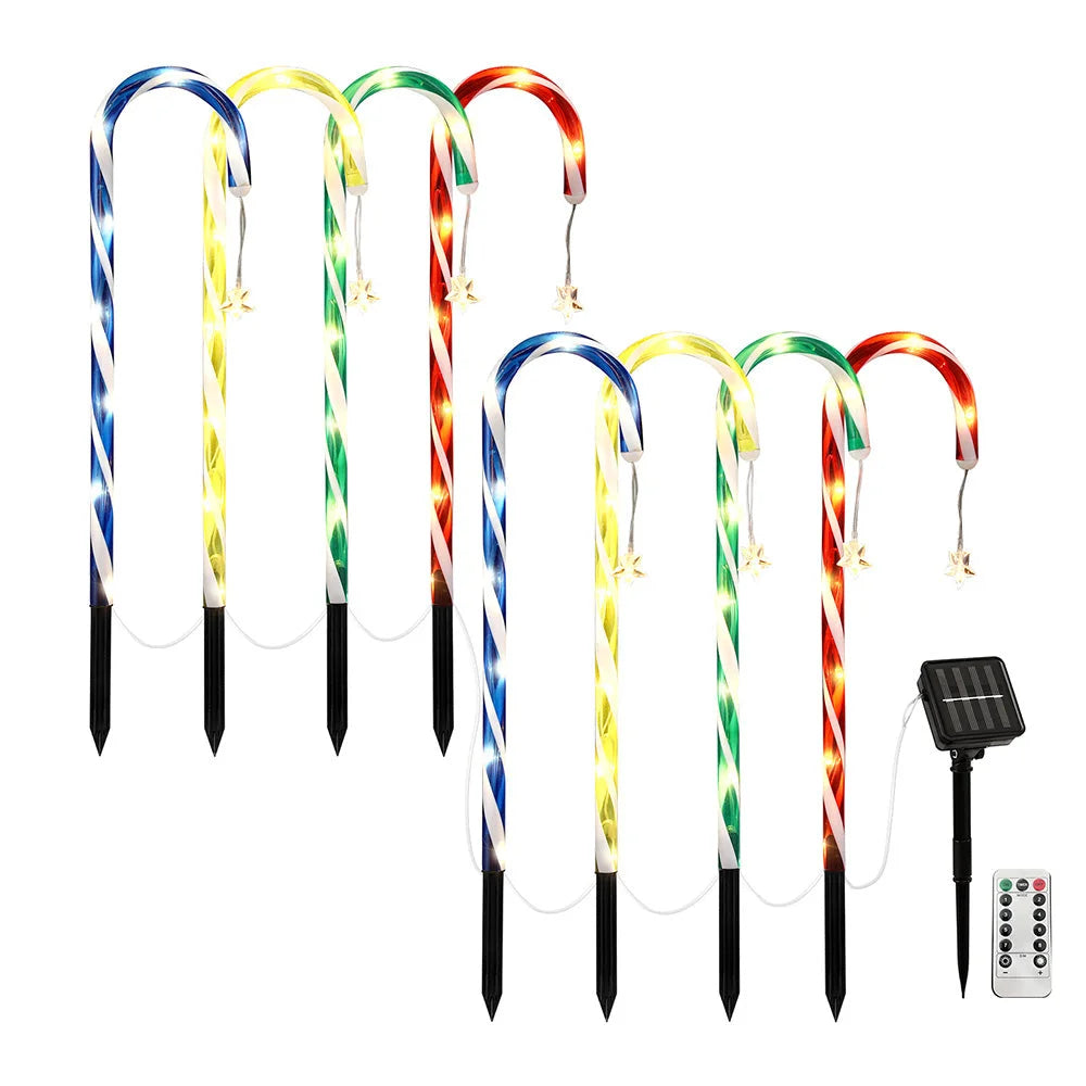 Jingle Jollys 8 PCS Christmas Lights Path Ground Light