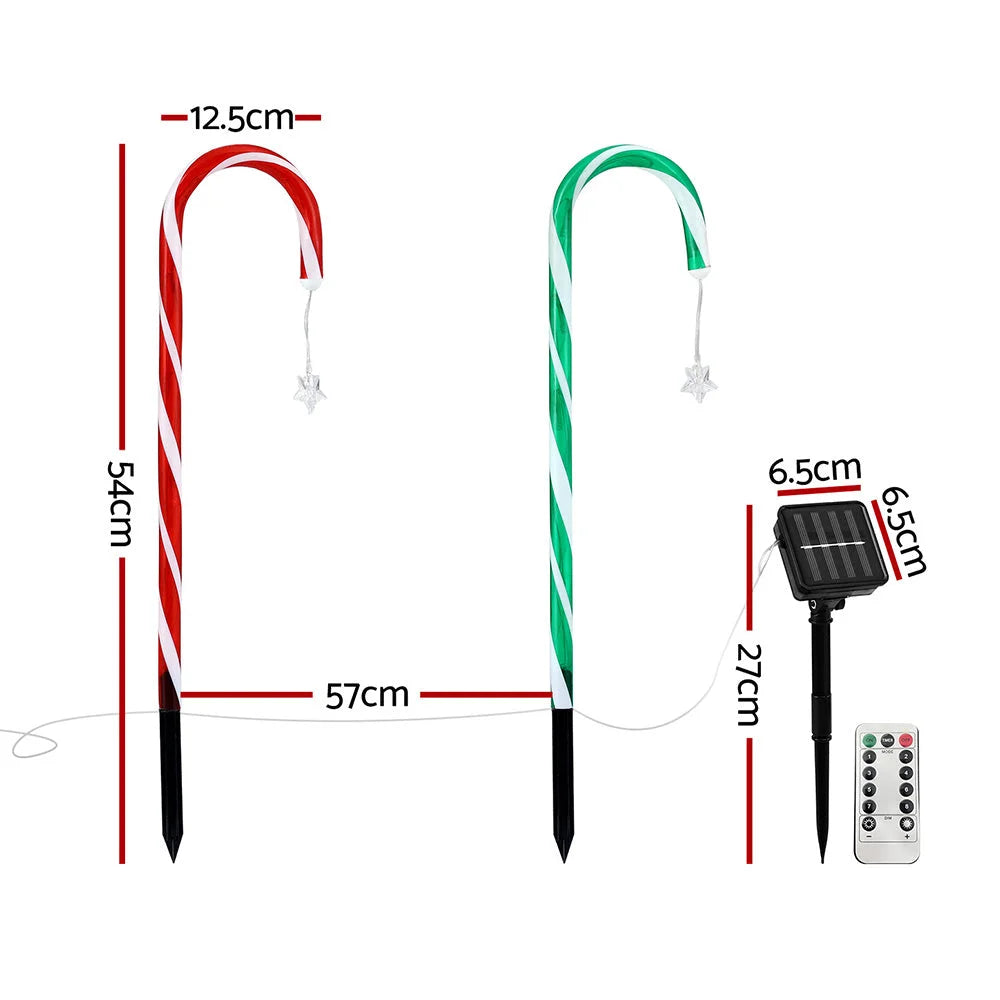 Jingle Jollys 8 PCS Christmas Lights Path Ground Light