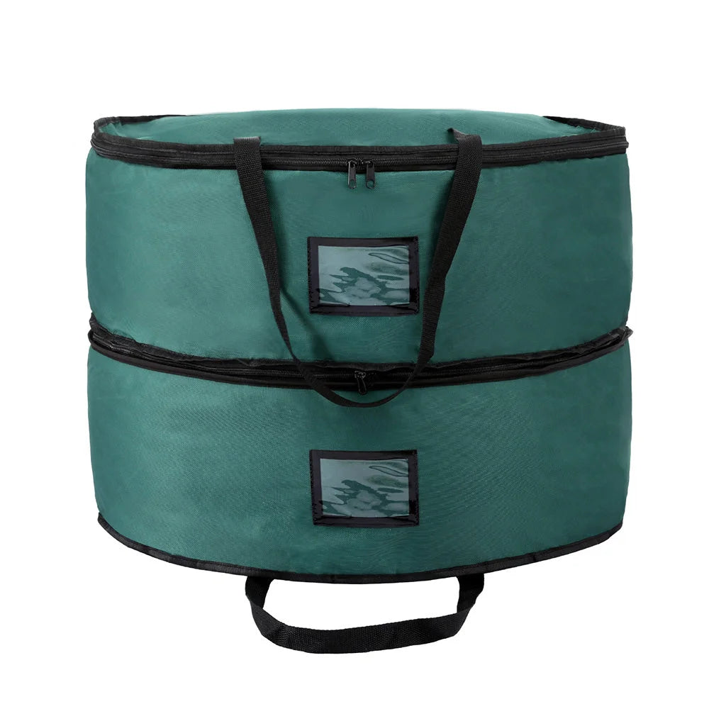 Jingle Jollys Christmas Garland Wreath Storage Bag 2-Tier