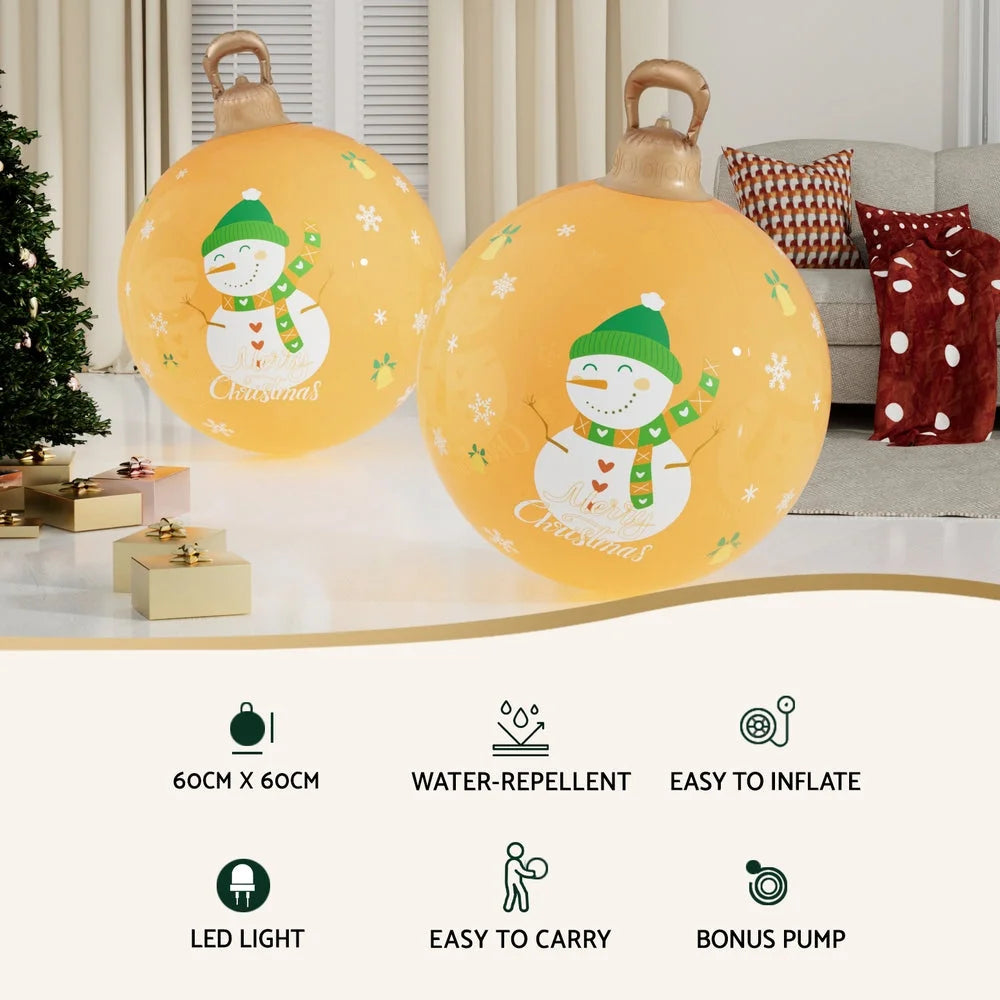 Jingle Jollys Christmas Inflatable Ball 60cm Led
