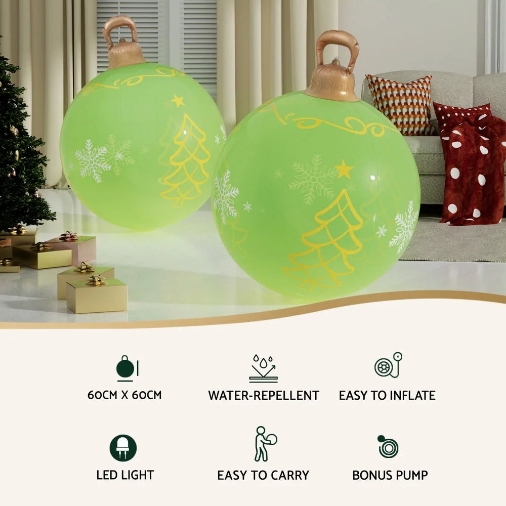 Jingle Jollys Christmas Inflatable Ball 60cm Led