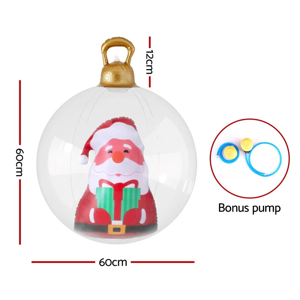 Jingle Jollys Christmas Inflatable Ball 60cm Santa