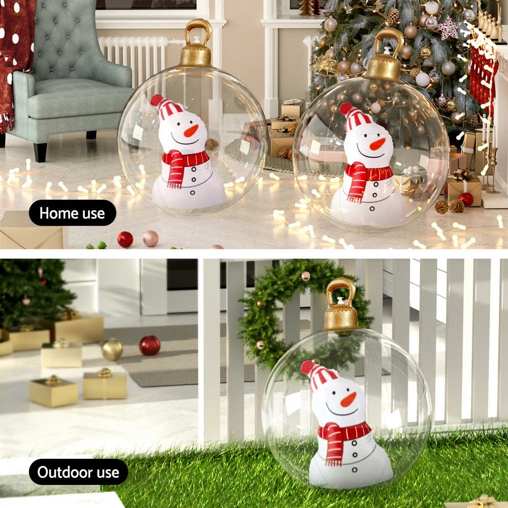 Jingle Jollys Christmas Inflatable Ball 60cm Snowman