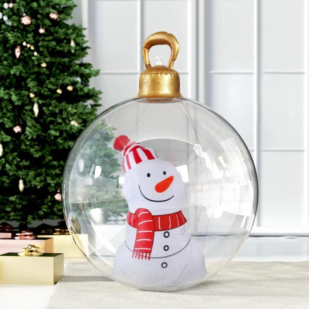 Jingle Jollys Christmas Inflatable Ball 60cm Snowman