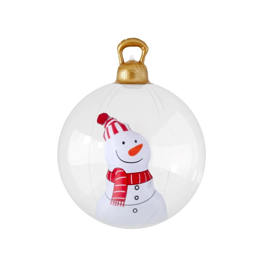 Jingle Jollys Christmas Inflatable Ball 60cm Snowman