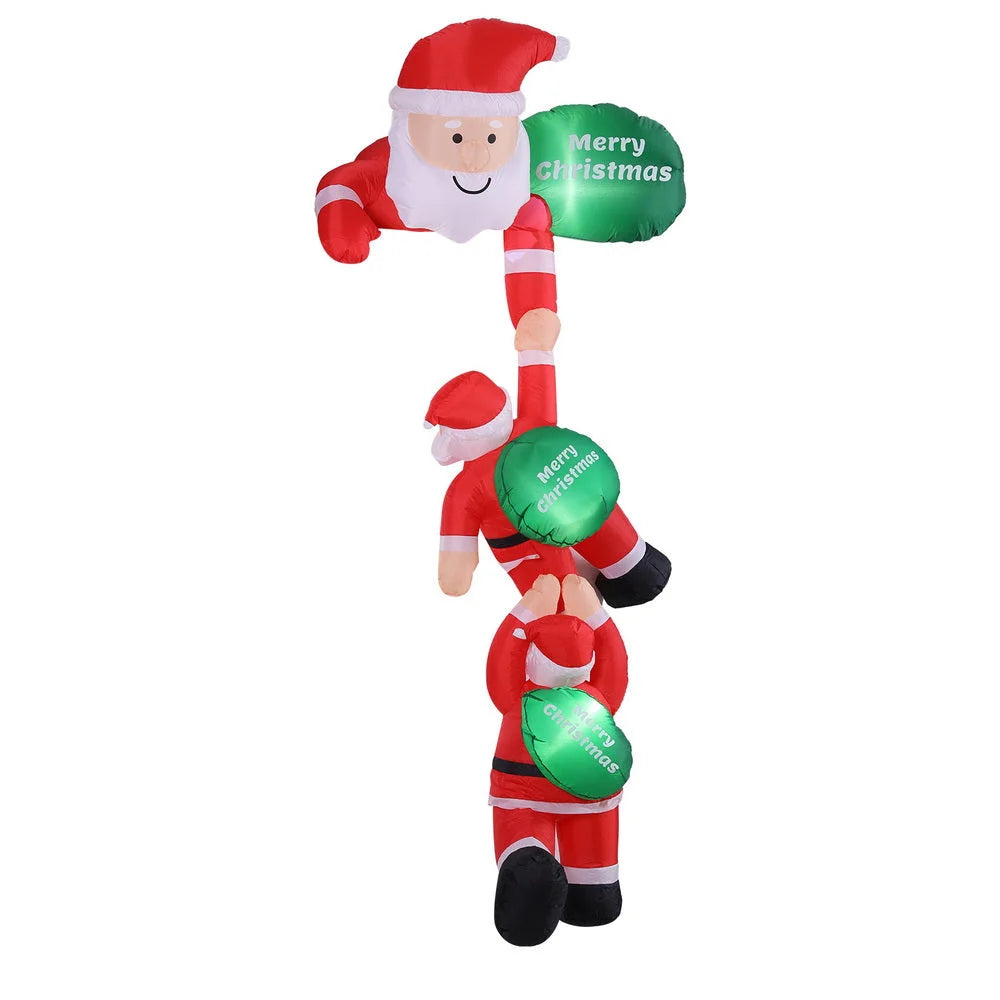 Jingle Jollys Christmas Inflatable Climbing Santa 2.5M
