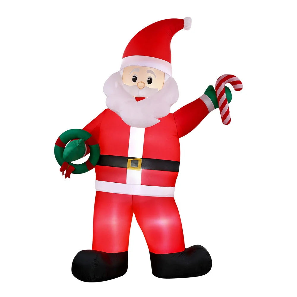 Jingle Jollys Christmas Inflatable Giant Santa 3.8M Height