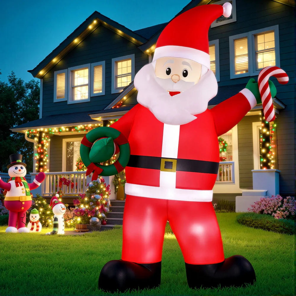 Jingle Jollys Christmas Inflatable Giant Santa 3.8M Height