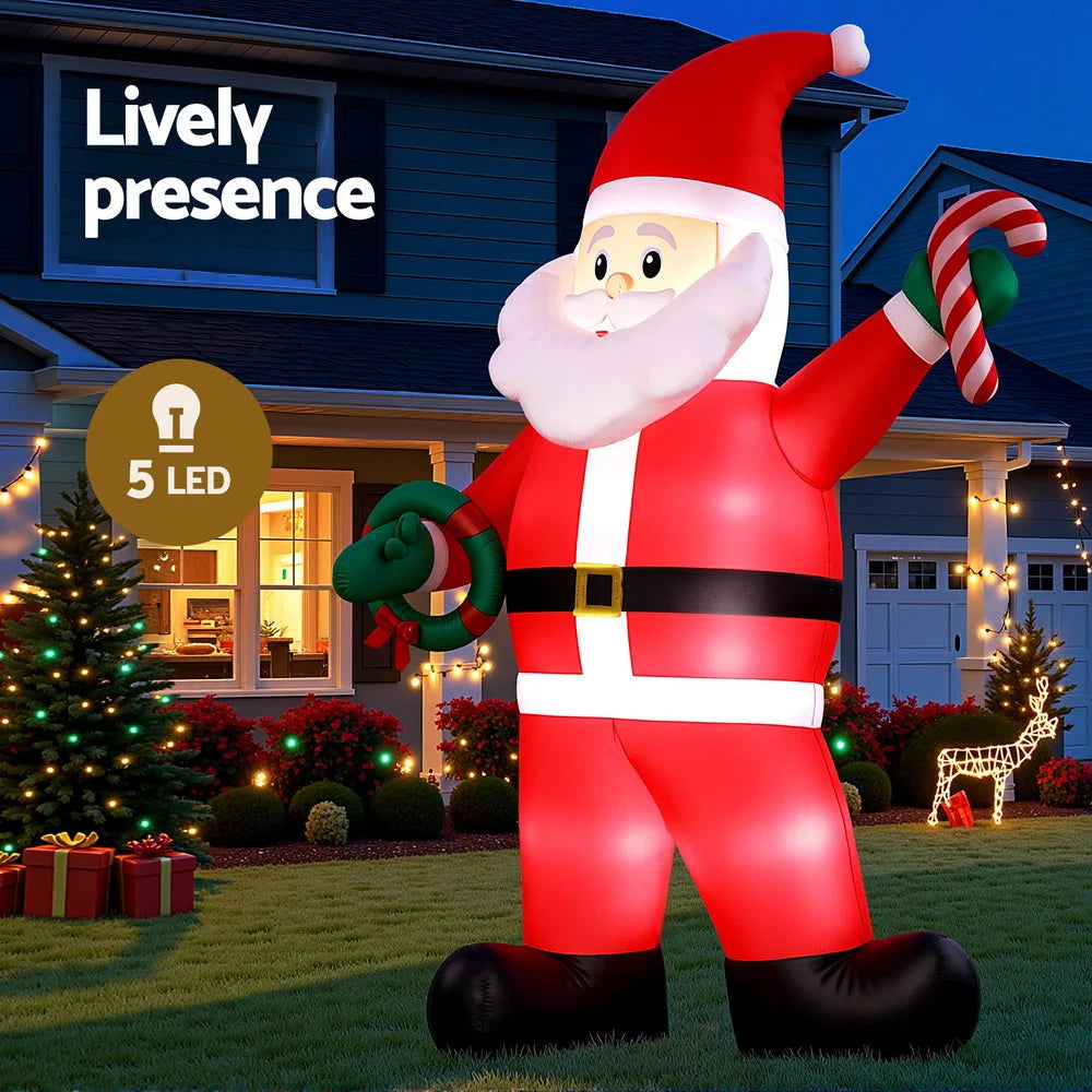 Jingle Jollys Christmas Inflatable Giant Santa 3.8M Height
