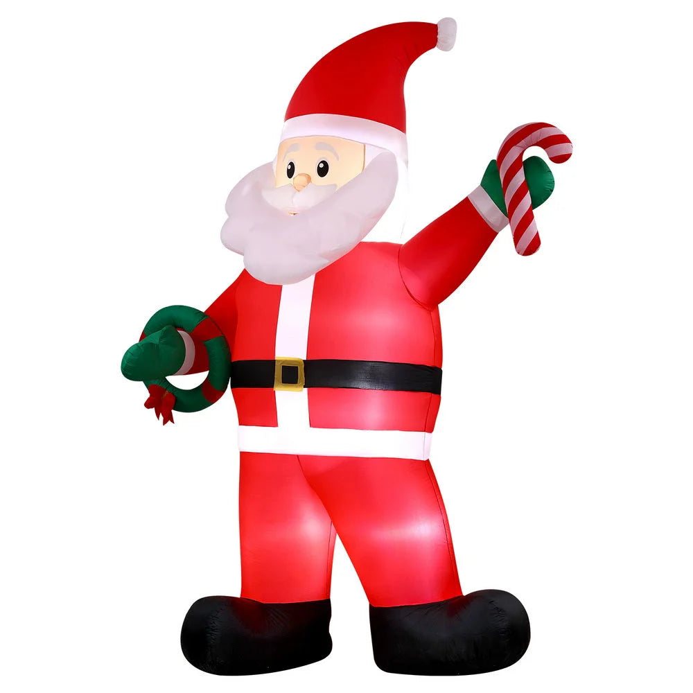 Jingle Jollys Christmas Inflatable Giant Santa 3.8M Height