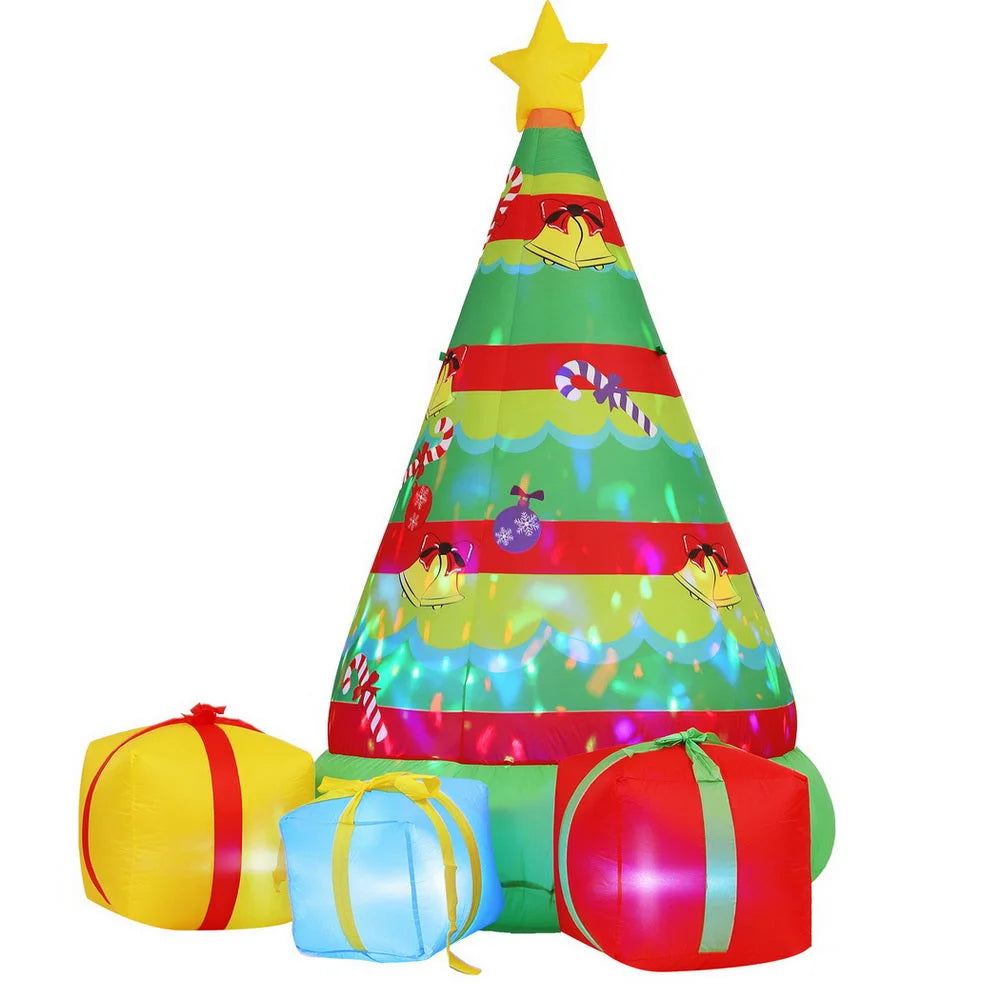 Jingle Jollys Christmas Inflatable Gift Tree 2.2M Height