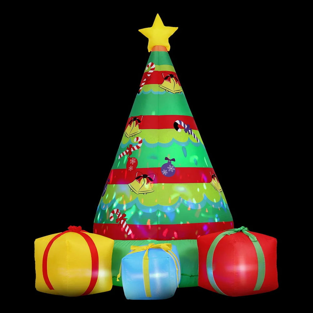 Jingle Jollys Christmas Inflatable Gift Tree 2.2M Height